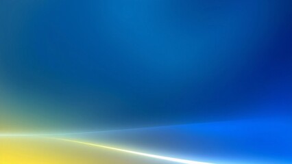 Abstract Blue and Yellow Gradient Background with Soft Curve