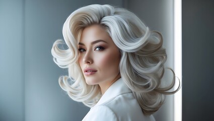Fototapeta premium Woman with blond hair
