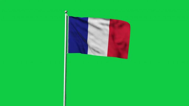 High detailed flag of France. National France flag. Europe. 3D illustration.