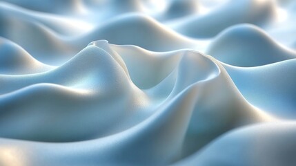 Obraz premium Abstract light blue wavy surface.