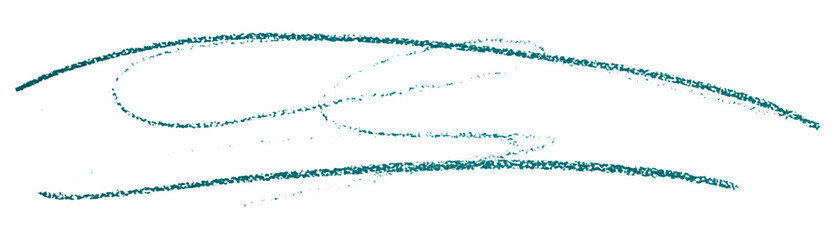 green pencil strokes isolated on transparent background