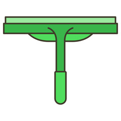 Squeegee Cleaning Tool Illustration