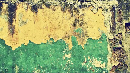Obraz premium Colorful Abstract Wall Texture with Peeling Paint and Grunge Effect
