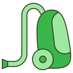 illustration of a vacuum cleaner machine