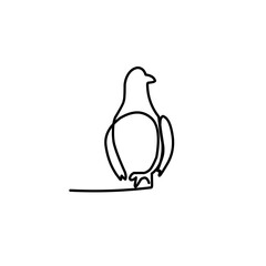 continuous line of birds