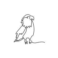 continuous line of birds