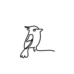 continuous line of birds