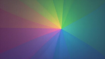Abstract Rainbow Radiating Pattern Background