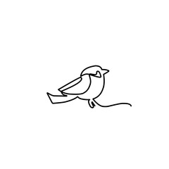 continuous line of birds