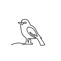 continuous line of birds
