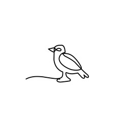 continuous line of birds