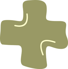Hand Drawn Health Cross Symbol