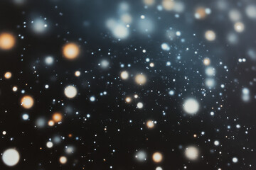 Obraz premium A black and white photo of a starry night sky with a lot of light shining throug