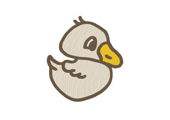 bird, duck, swan, drawing, transparent, png