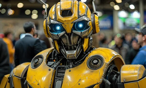 Bumblebee Robot from Transformers Movie at a Convention