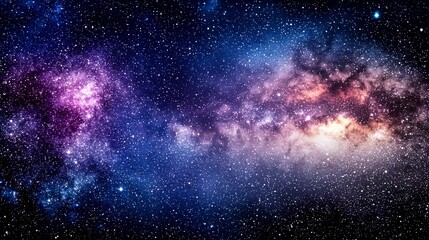Fototapeta premium Colorful Deep Space Background with Stars and Nebulae
