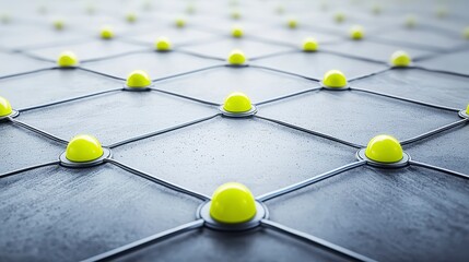 Textured Surface with Yellow Dots Creating a Modern Industrial Design