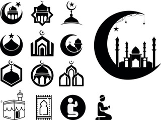 ramadan arabic islamic celebration icon