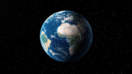 Obraz premium A photorealistic 3D render to view a holographic Earth, displaying live global trade data. 
