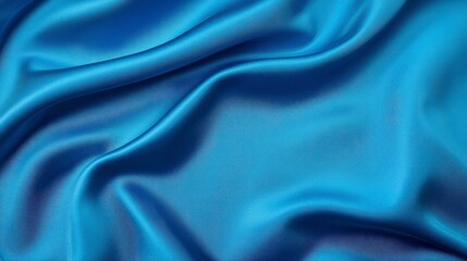 Obraz premium Smooth Blue Satin Fabric Texture for Elegant Backgrounds