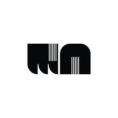 WA monogram logo design letter text name symbol monochrome logotype alphabet character simple logo