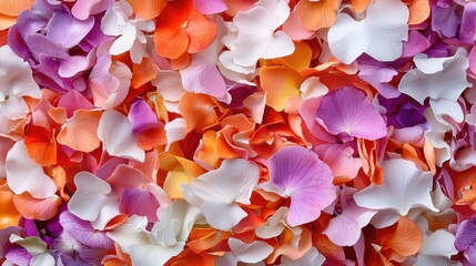 Colorful flower petals background texture