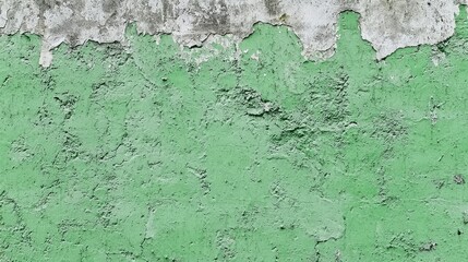 Obraz premium Textured Grunge Wall in Vibrant Green with Cracked Surface