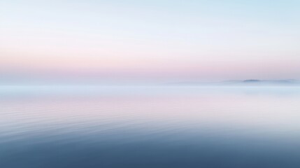 Obraz premium Serene Minimalist Landscape at Dawn or Dusk - View 2