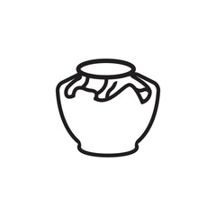 Jug icon. Set of jugs silhouettes isolated on white background. Water jug icon. Vector illustration