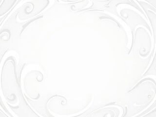 Obraz premium Abstract white swirls in a circular pattern, colorful shapes, geometric patterns, swirl patterns