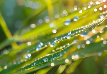 Naklejka premium Dew on a flower