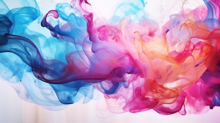 Abstract iridescent watercolor splash