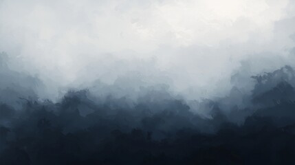 Obraz premium Dark Stormy Sky with Soft Gradient and Cool Transitional Hues