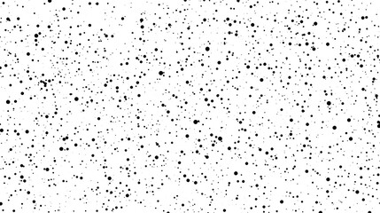 Abstract Black Dots Scattered on White Background Random Speckles Texture Seamless Pattern Design