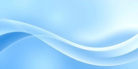 Obraz premium Abstract blue waves, fluid dynamic curves, light cyan highlights, smooth gradients, aquatic theme, digital art, soft flowing lines, underwater ambiance, tranquil atmosphere, ethereal background, minim