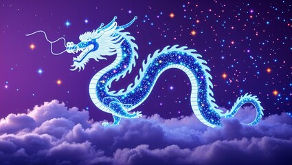 illustration the chinese dragon chinese new year
