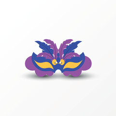 mask illustration carnival. mask illustration for mardi gras carnival