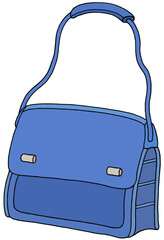 鞄のイラスト - バッグ・手提げバッグ・レディースバッグ・ミニショルダーバッグ