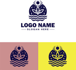 Spiritual Healing icon Energy healing Holistic healing Alternative therapy flat logo sign symbol editable vector