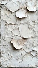 Obraz premium Close Up of Weathered Grey Wall Texture with Peeling Paint