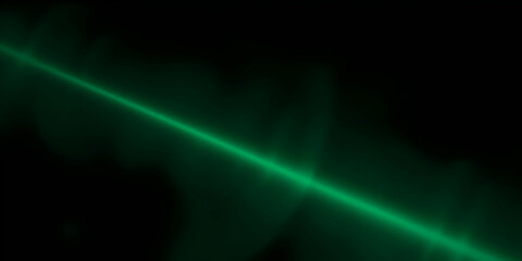 Green laser beam, bright luminous streak, dark background, futuristic, sci-fi, glowing light, energy beam, abstract, minimalist, high contrast, dynamic, motion blur

