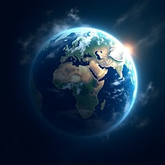 Obraz premium Breathtaking Aerial View of Earth’s Natural Wonders