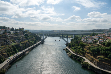 Obraz premium Dona Maria Pia Bridge - Porto, Portugal
