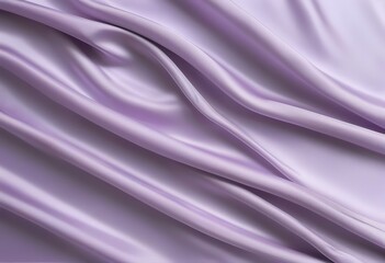 Obraz premium Elegant Lavender Silk Fabric Drapery, Soft Texture, Smooth Waves