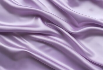 Elegant Lavender Silk Fabric Drapery, Soft Texture, Smooth Waves