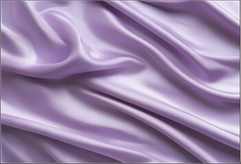Obraz premium Elegant Lavender Silk Fabric Drapery, Soft Texture, Smooth Waves