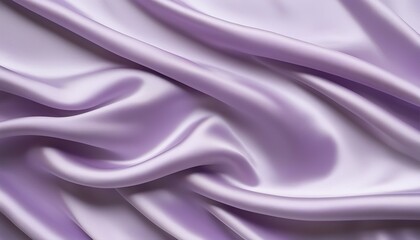 Obraz premium Elegant Lavender Silk Fabric Drapery, Soft Texture, Smooth Waves