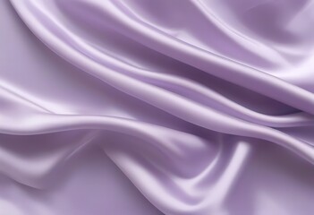 Obraz premium Elegant Lavender Silk Fabric Drapery, Soft Texture, Smooth Waves