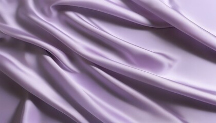 Obraz premium Elegant Lavender Silk Fabric Drapery, Soft Texture, Smooth Waves
