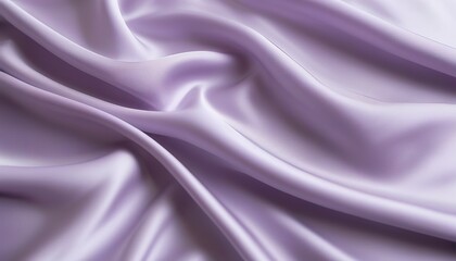 Obraz premium Elegant Lavender Silk Fabric Drapery, Soft Texture, Smooth Waves